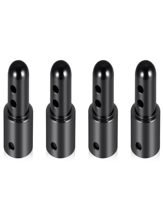 MORFUM Pack of 4 RC Car Body Shell Mount Aluminum Body Post Mounts Car Shell Fixing Holder Mounts with Clips Compatible with MJX Hyper Go 1/14 14210 14209 14301 14302 RC Car Upgrades Parts (Black) - Image 2